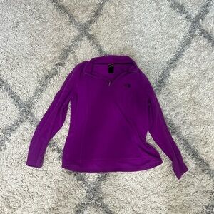 COPY - The North Face purple 1/4 zip fleece